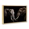 Stupell Industries Pachyderm Elephant Pair Floating Frame, design by Decent Exposures